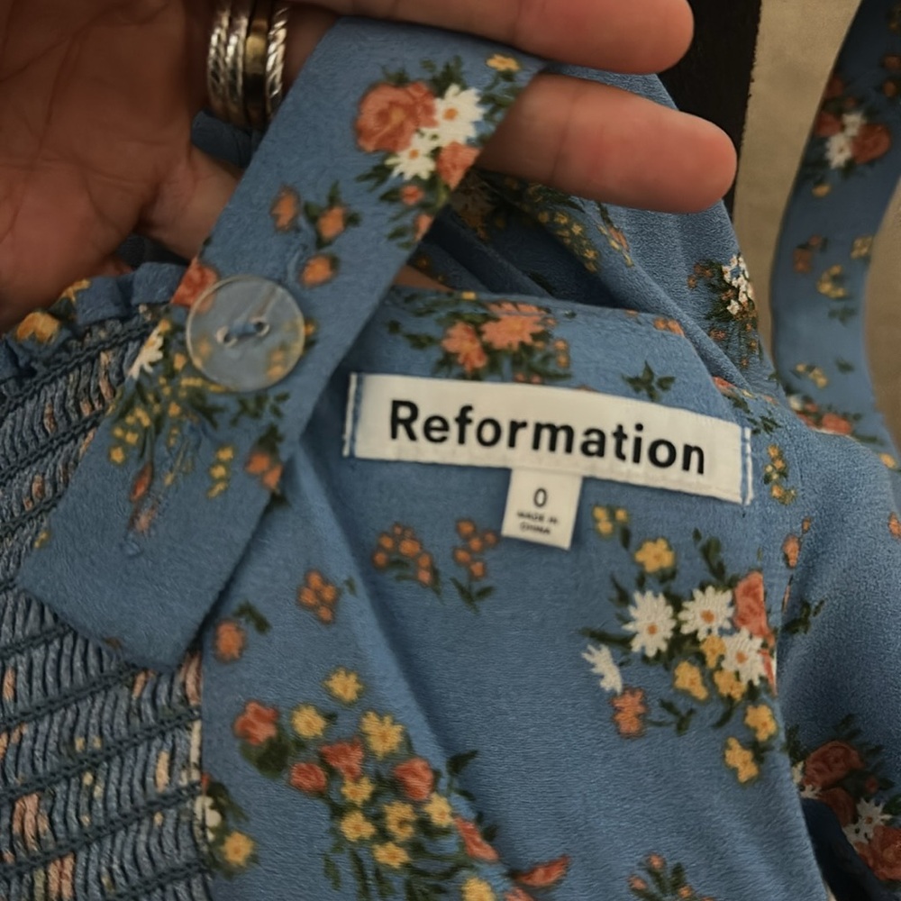 Reformation Celestia Floral Dress in Rory 0 NWT - Picture 14 of 14
